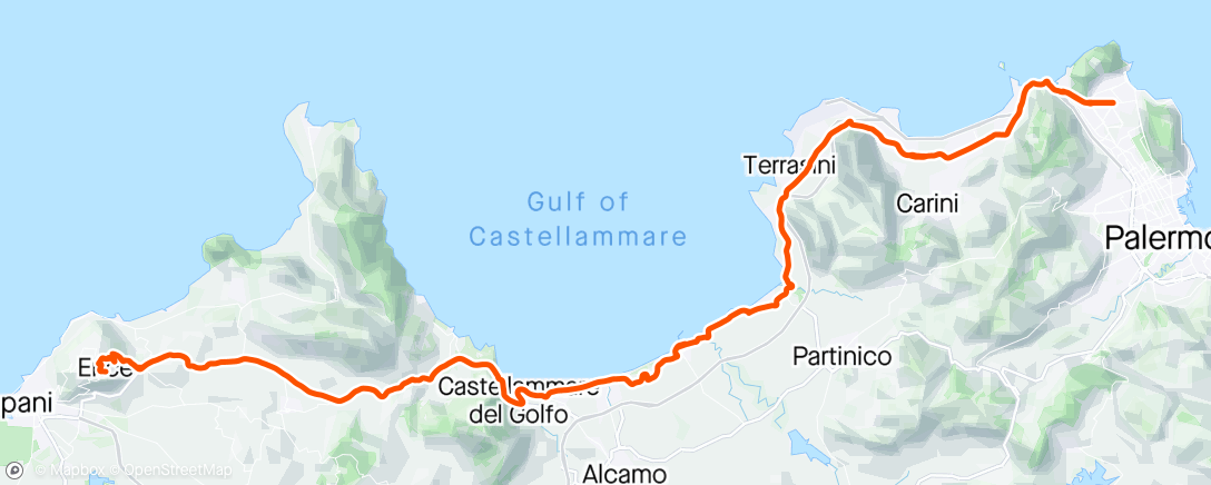 Map of the activity, Erice