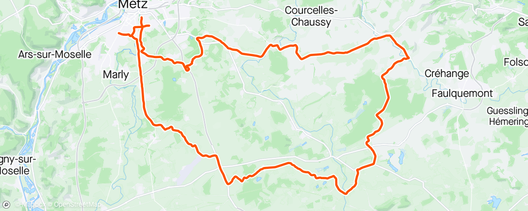 Map of the activity, Sortie vélo le matin 🤪