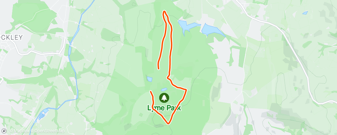 Mappa dell'attività Lyme Park ParkRun