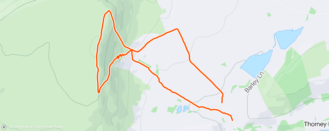 Map of the activity, Pendle
