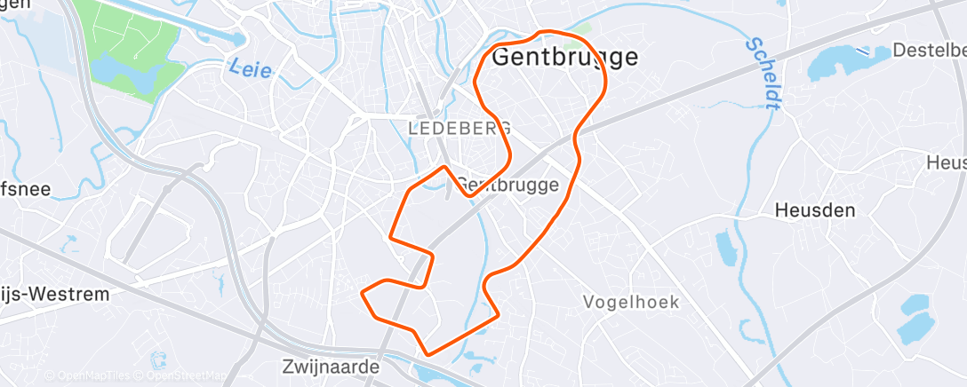Map of the activity, Tuesday Night Ride – Toulouse