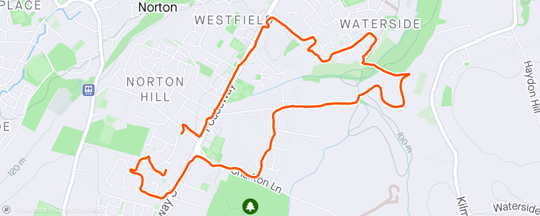 Map of the activity, Afternoon run 🏃‍♂️