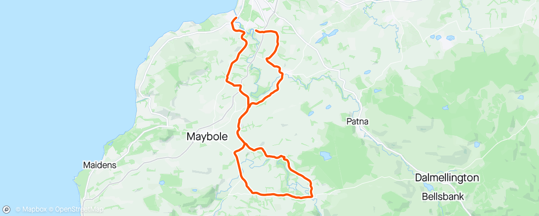 Map of the activity, CCC Ride Out