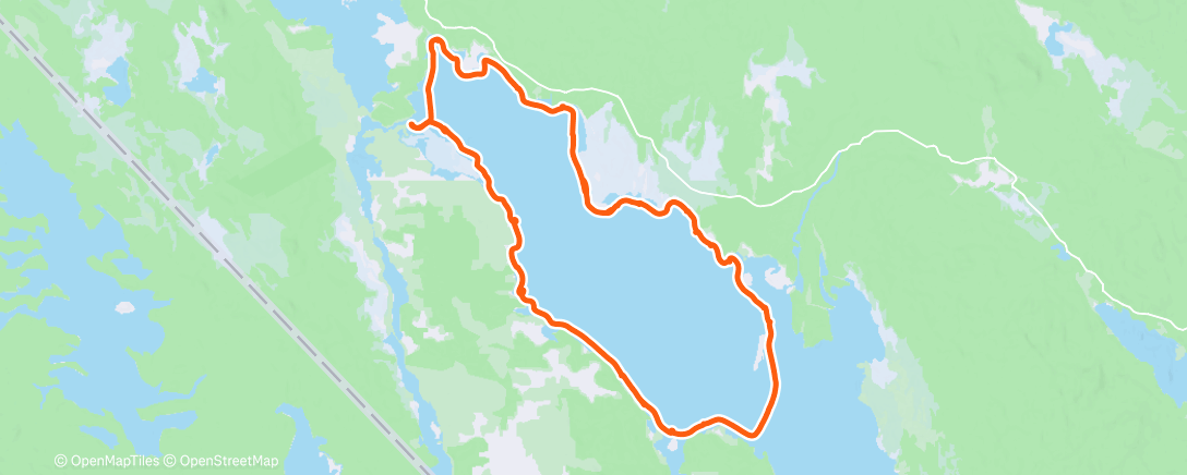 Карта физической активности (Skridskor på Tisjön)