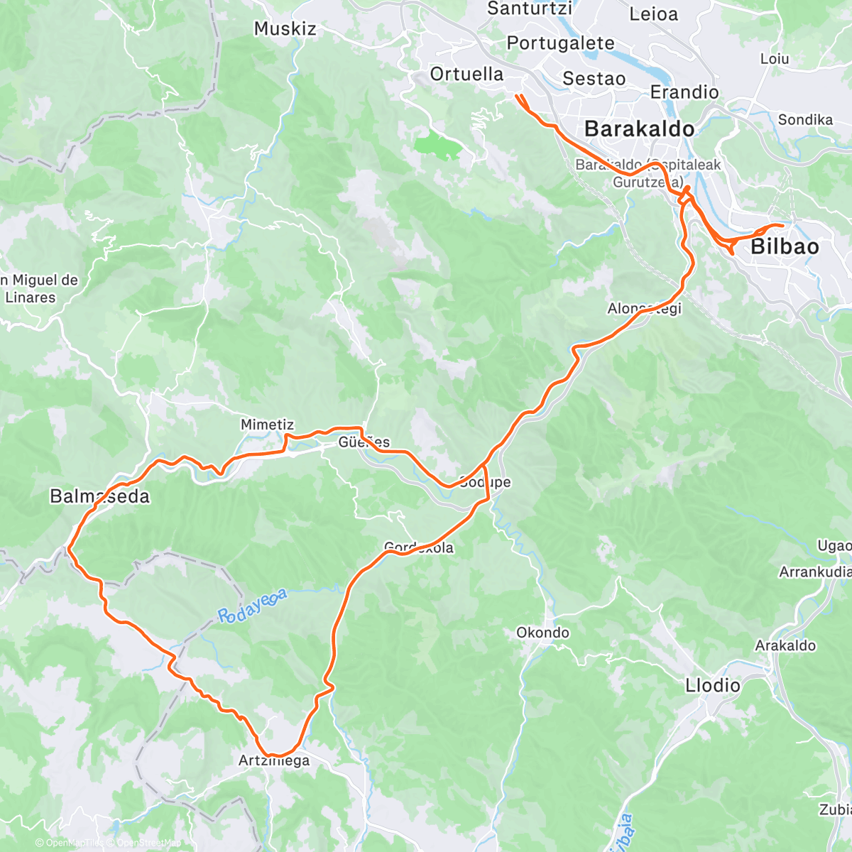 Map of the activity, GREGARIOUS Bilbao Day 8