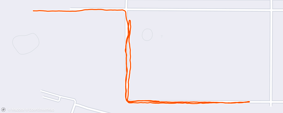 Map of the activity, Evening Run