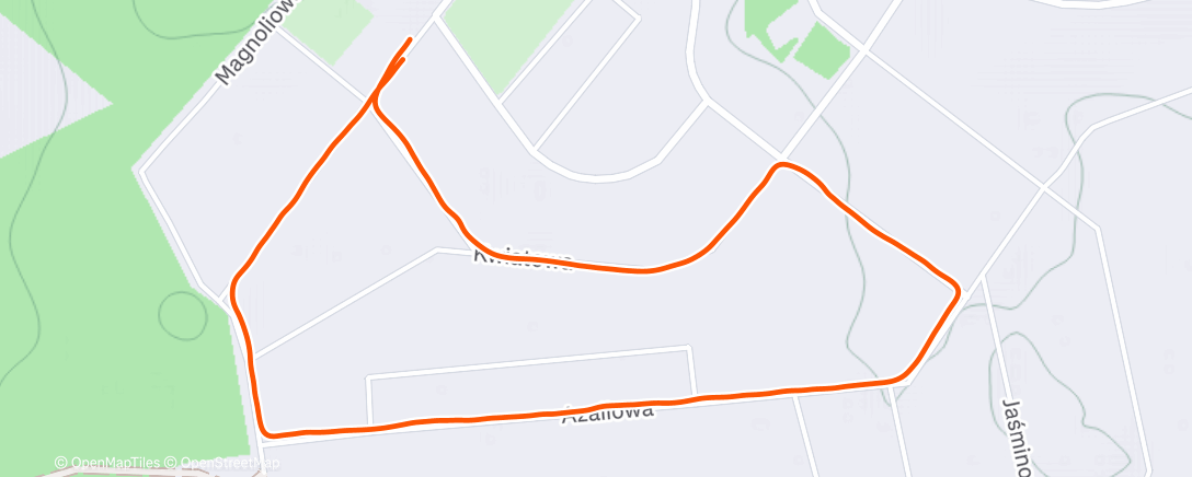 Map of the activity, Afternoon Walk