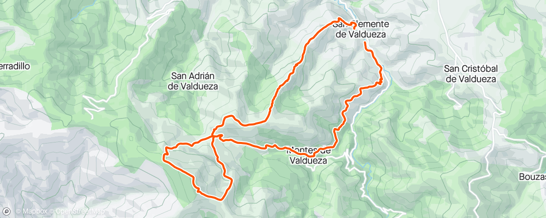 Kaart van de activiteit “Carrera de montaña matutina”