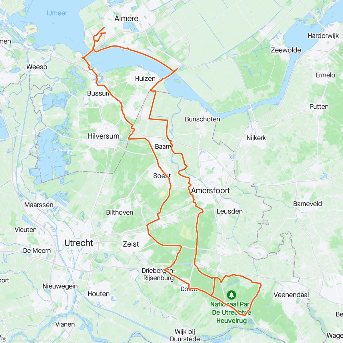Mapa da atividade, Amerongen