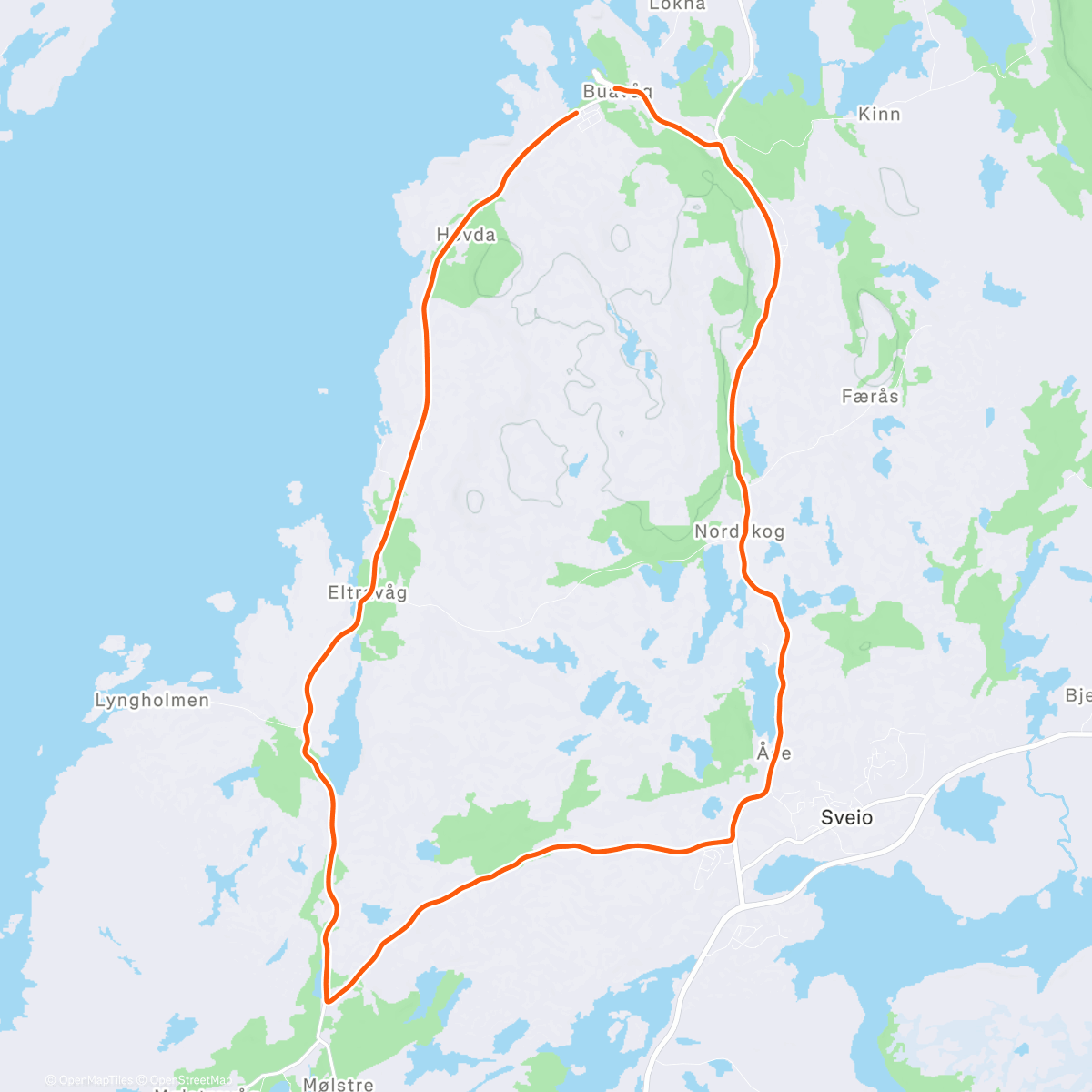 Map of the activity, Juletrim 🎅