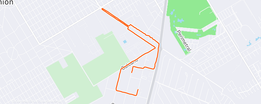 Map of the activity, Morning Walk