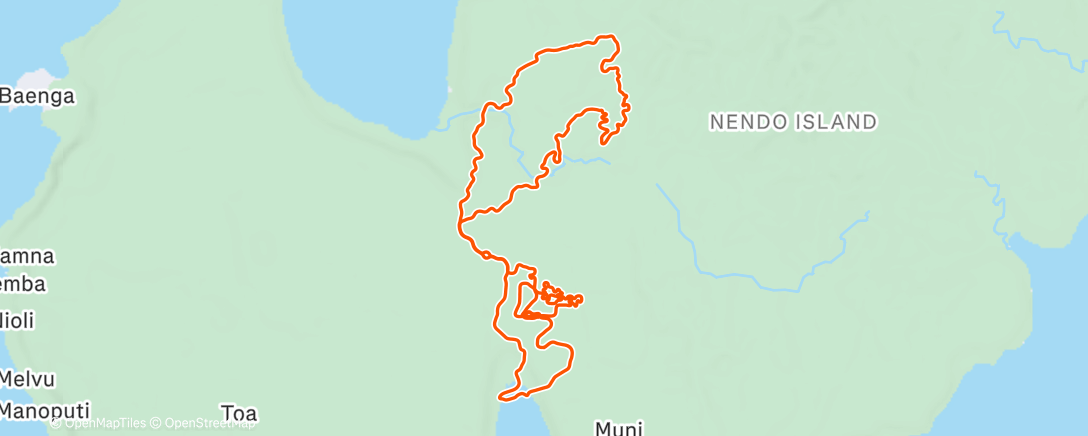 Mapa de la actividad (Zwift - Chasing the Sun in Makuri Islands)