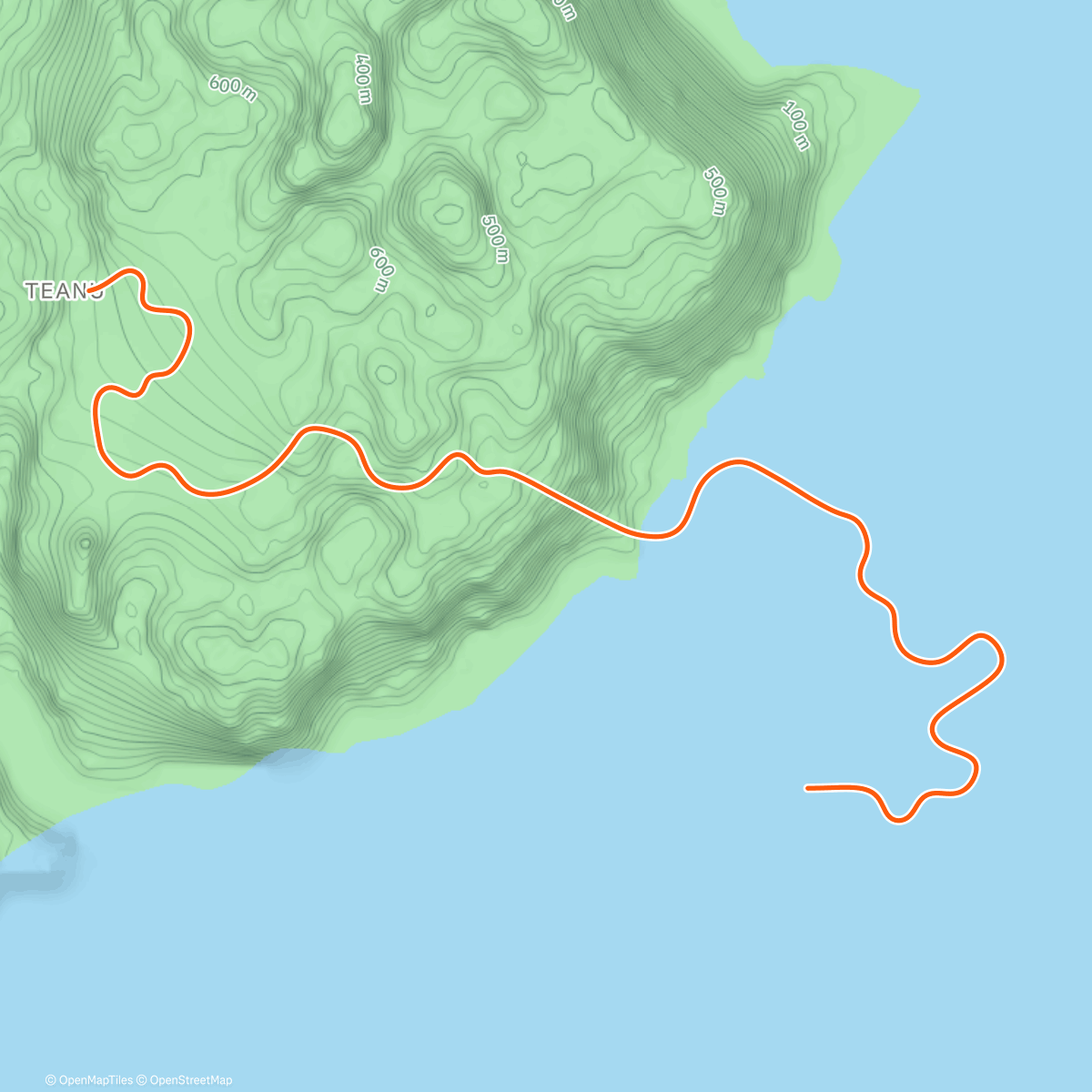 Map of the activity, Zwift