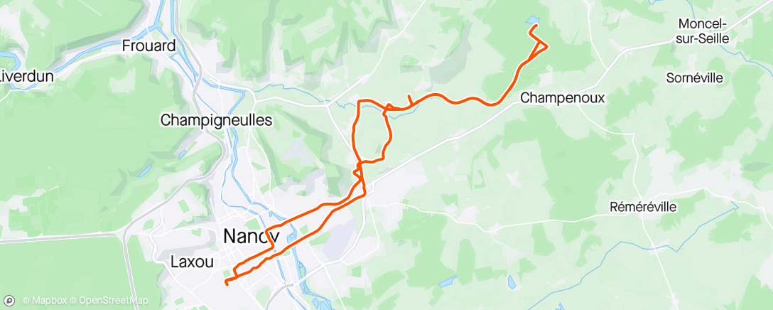 Map of the activity, P'tit Gravel et un bout avec Marion