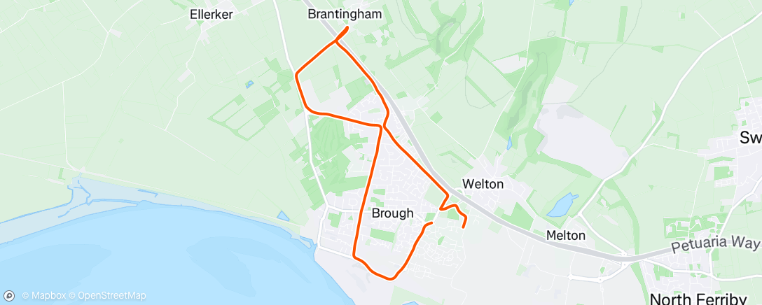 Map of the activity, Exploring east Yorkshire