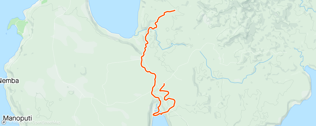Map of the activity, R2tS5 T-44 B2W3D4 - REC 0,5hrs 14km Zwift - #100daysofexercise Day19 - Pacer Group Ride: Wandering Flats in Makuri Islands with Taylor