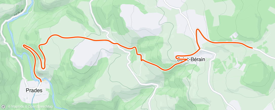 Map of the activity, Afternoon Ride
