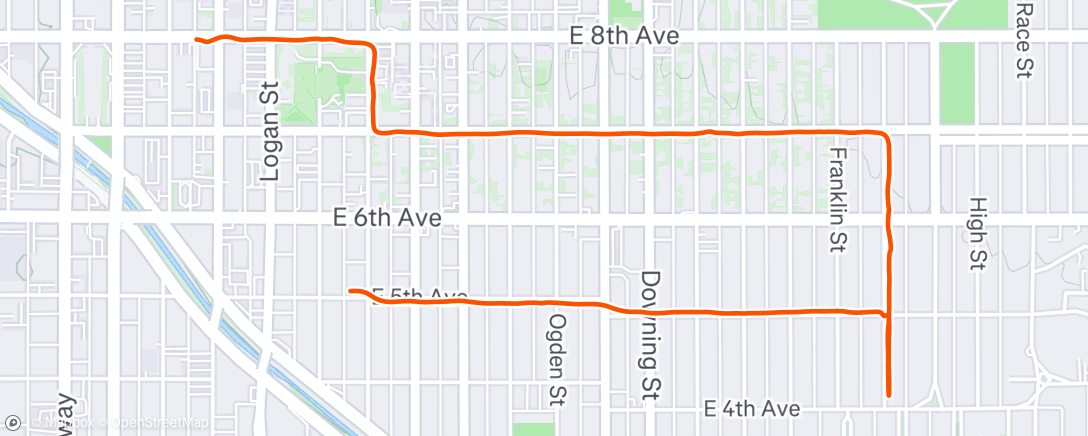 Map of the activity, Afternoon Walk