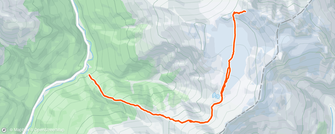 Map of the activity, Morning Hike