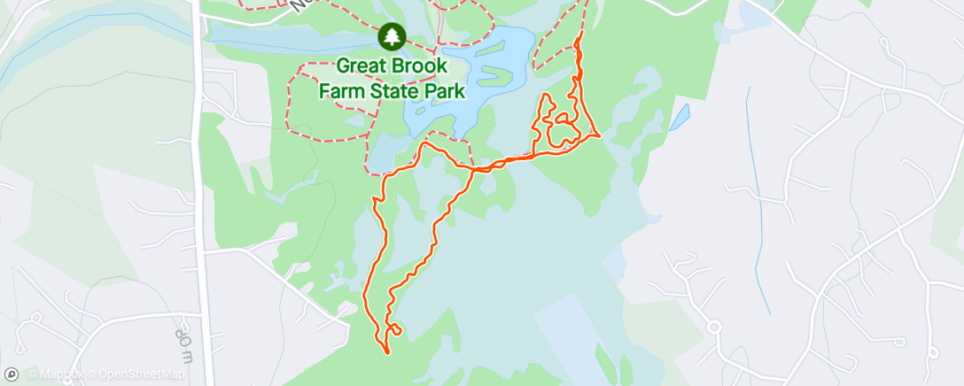 Map of the activity, Great Brook