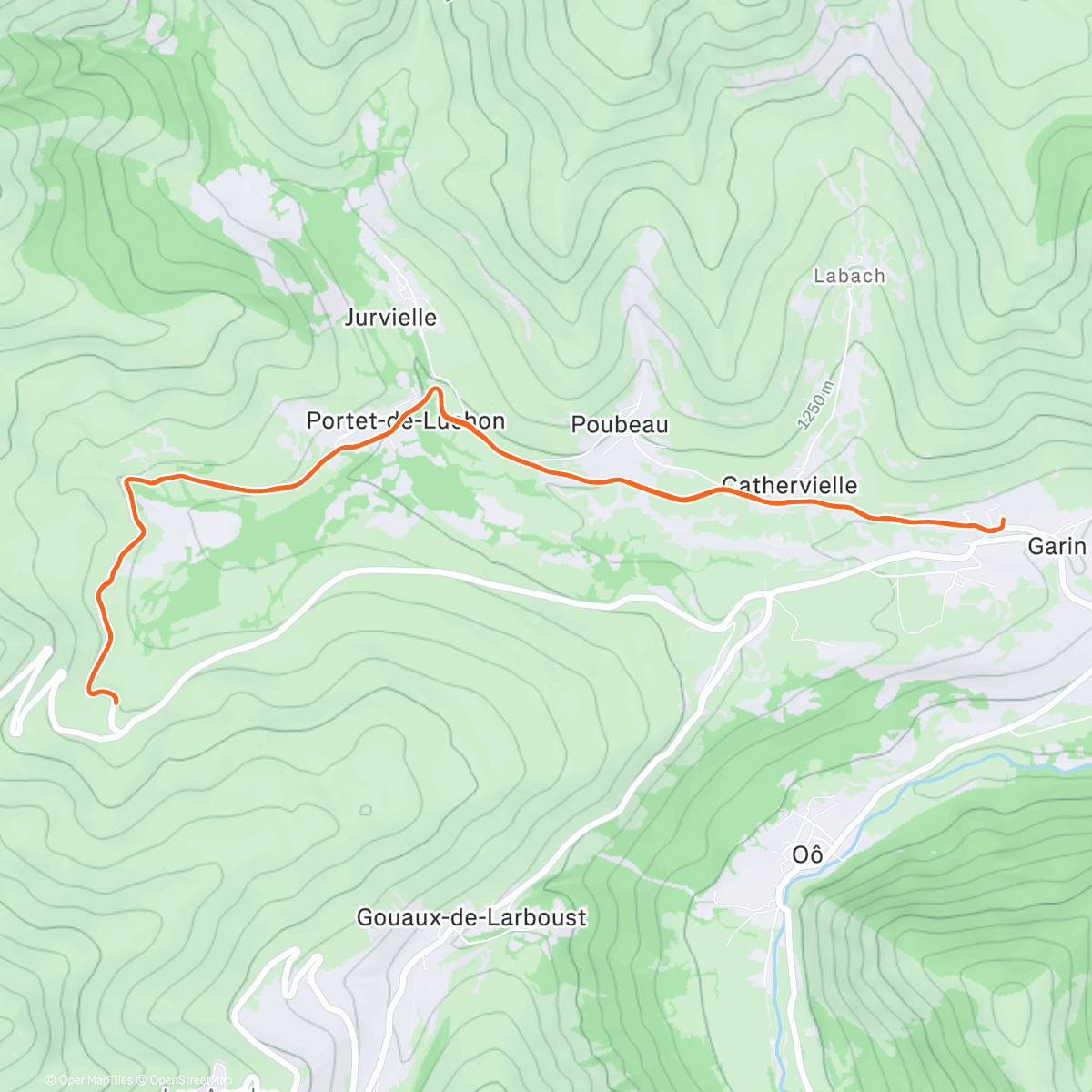 Карта физической активности (Col de Peyresourde up & down 🏔️)