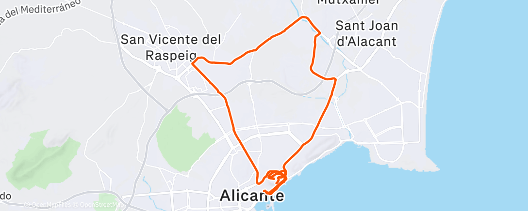Map of the activity, CoffeeRide 🇪🇸