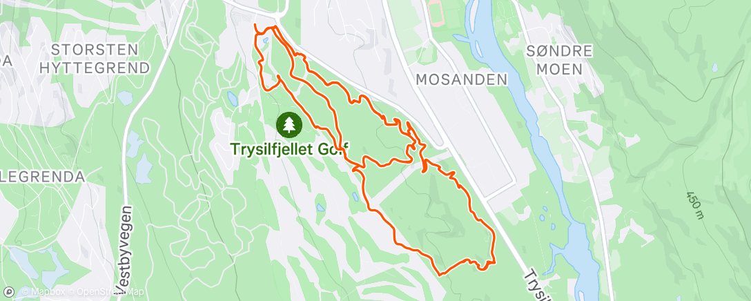 Map of the activity, Afternoon Ride