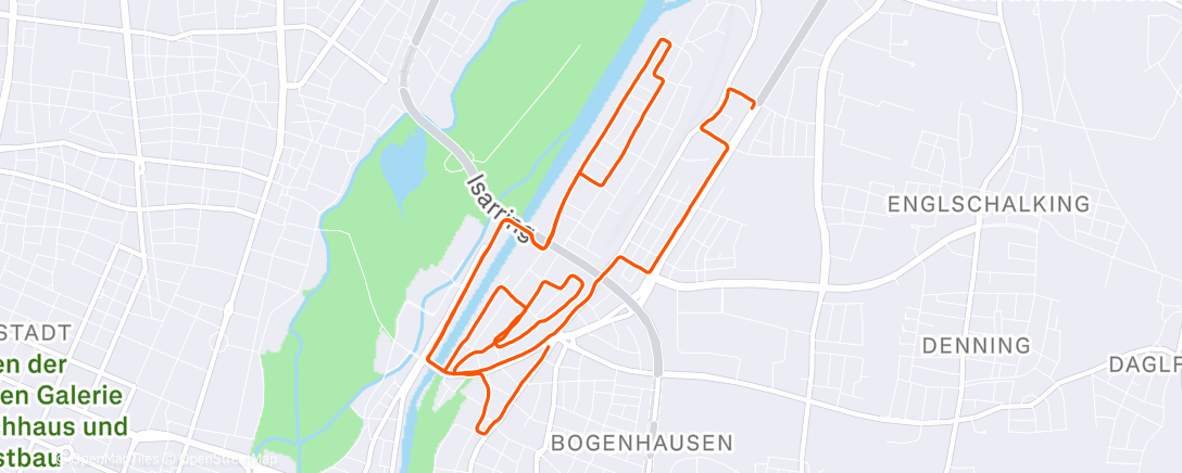 Map of the activity, Abendlauf