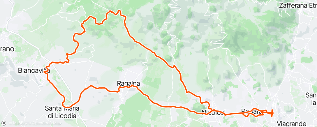 Mapa da atividade, Giro Pantani “soft”