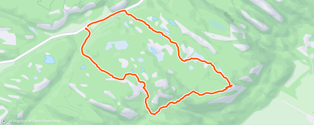 Mapa de la actividad, Hike to Einerfjell