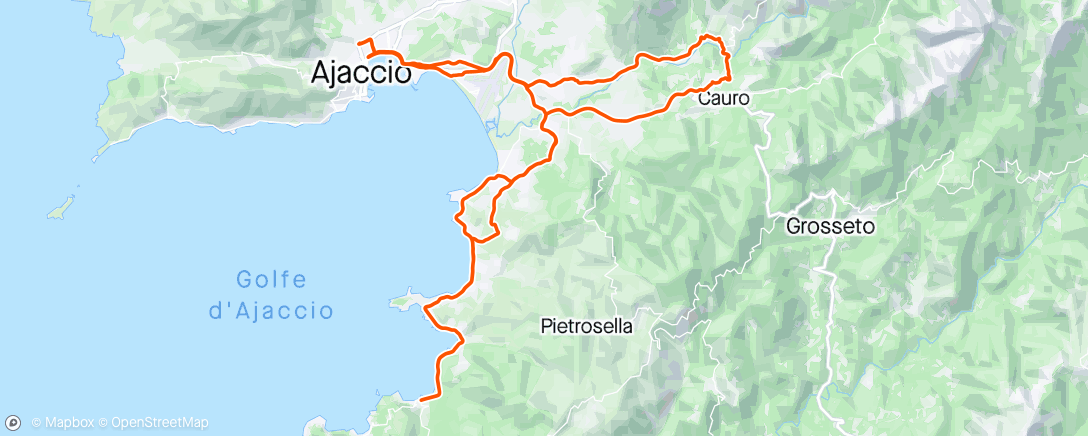Mappa dell'attività Vélo dans l'après-midi