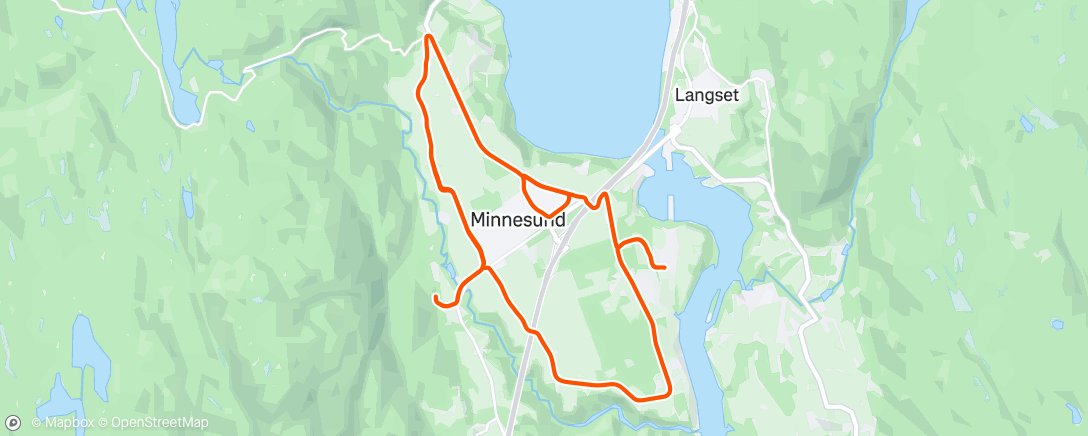 Map of the activity, Afternoon Ride