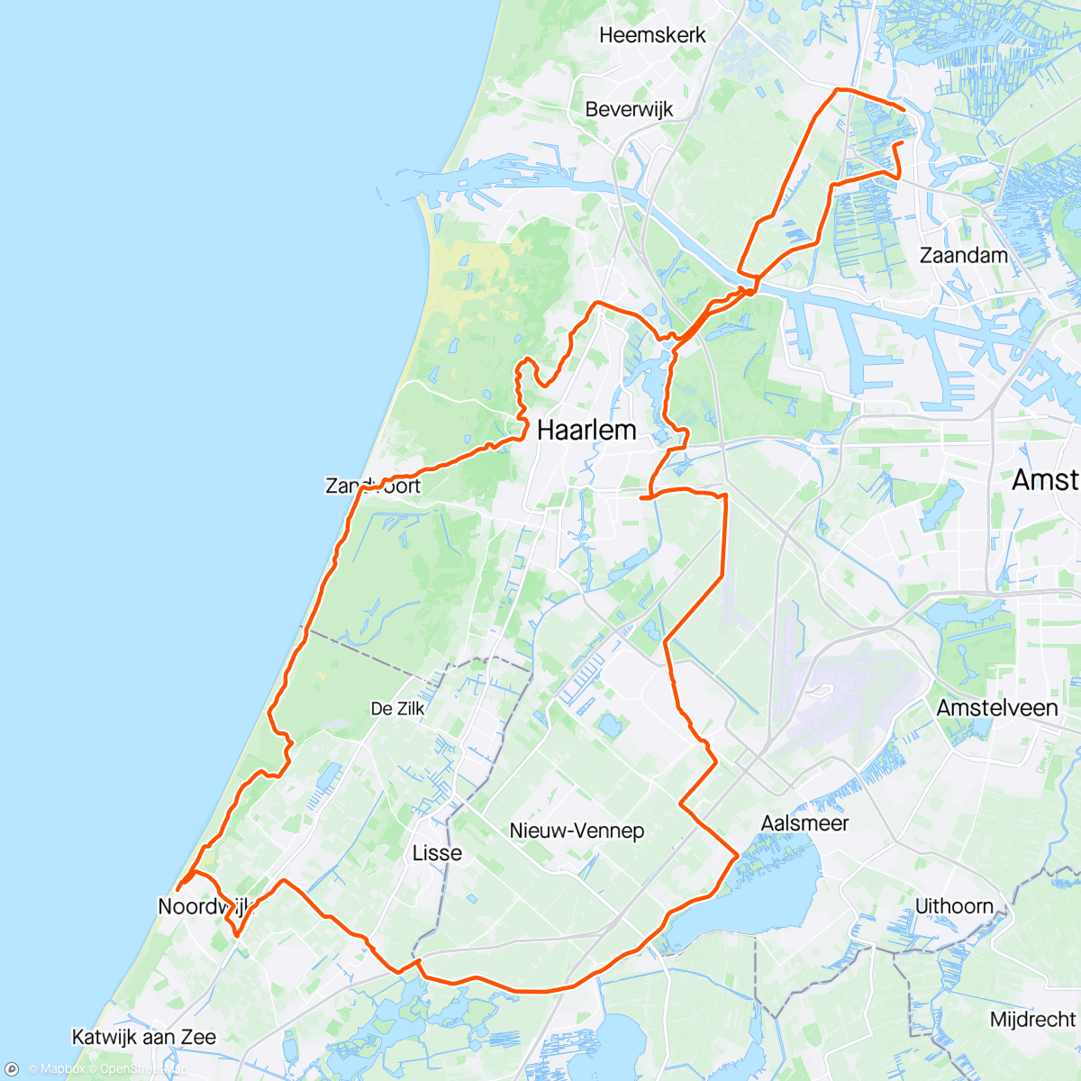 Map of the activity, Ritje Noordwijk met Jan en Jos