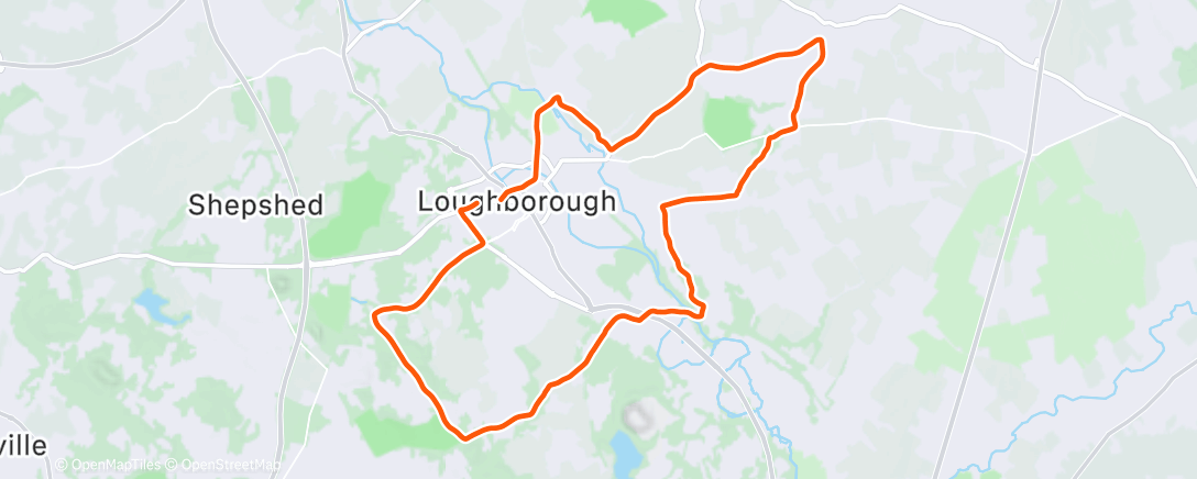 Map of the activity, Really getting good at choosing when to ride 🌧️🌧️