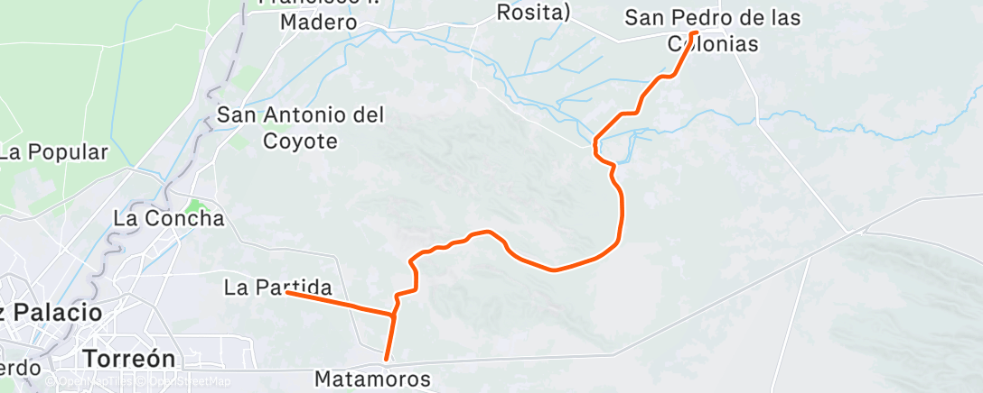 Map of the activity, Morning Ride