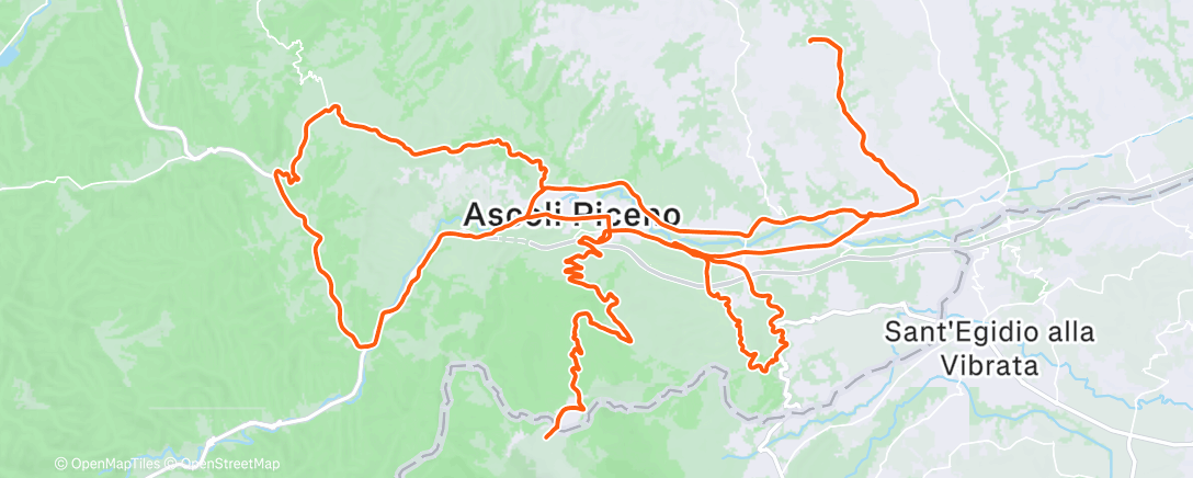 Map of the activity, Morning Ride