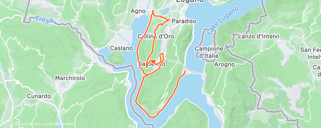 Карта физической активности (Pedalata mattutina)