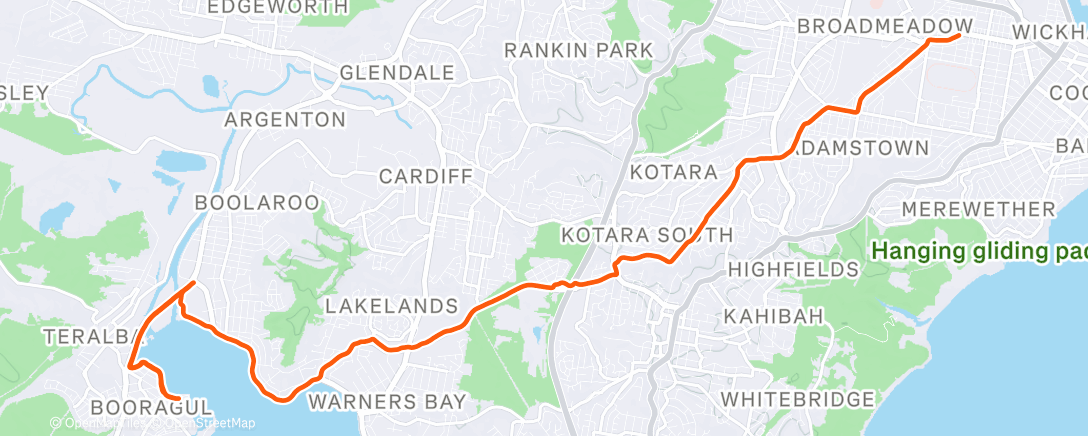 Mappa dell'attività Morning Run