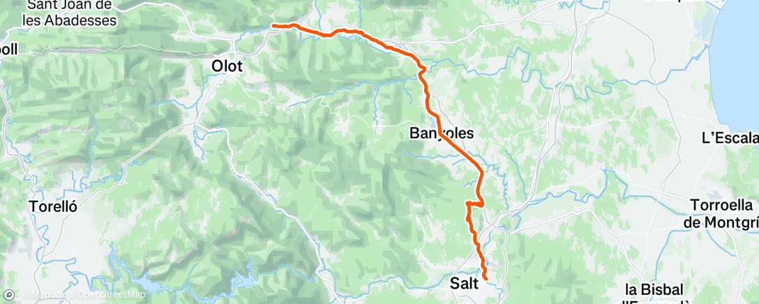 Map of the activity, Morning Ride