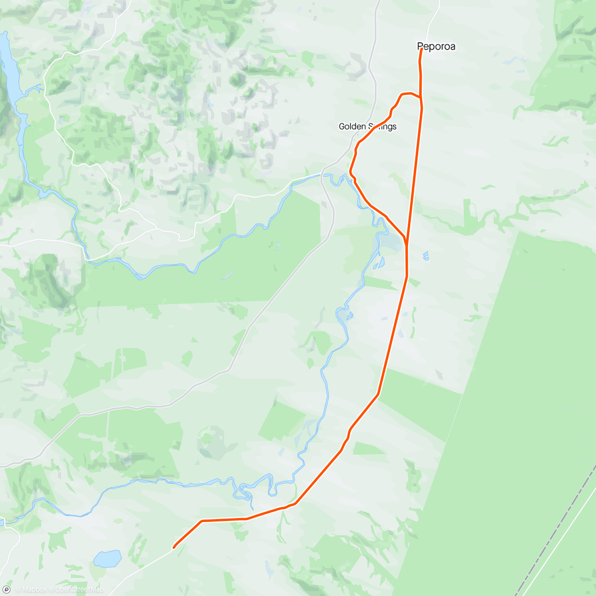 Map of the activity, ROUVY - Taupō | North Island - Tauhara forest - Broadlands