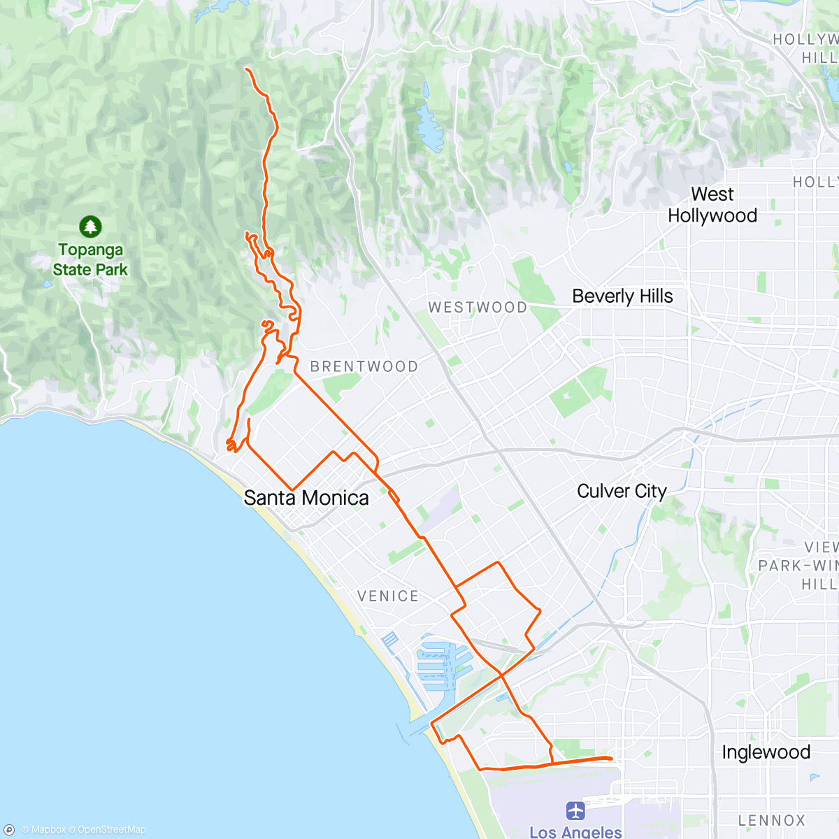 Map of the activity, L.A. 👋🏽😍