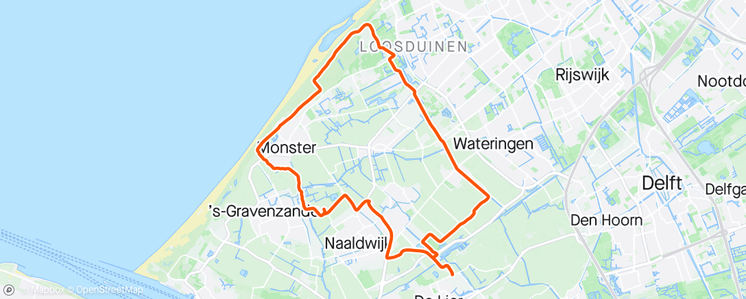 Map of the activity, Weekenddienst controle rondje