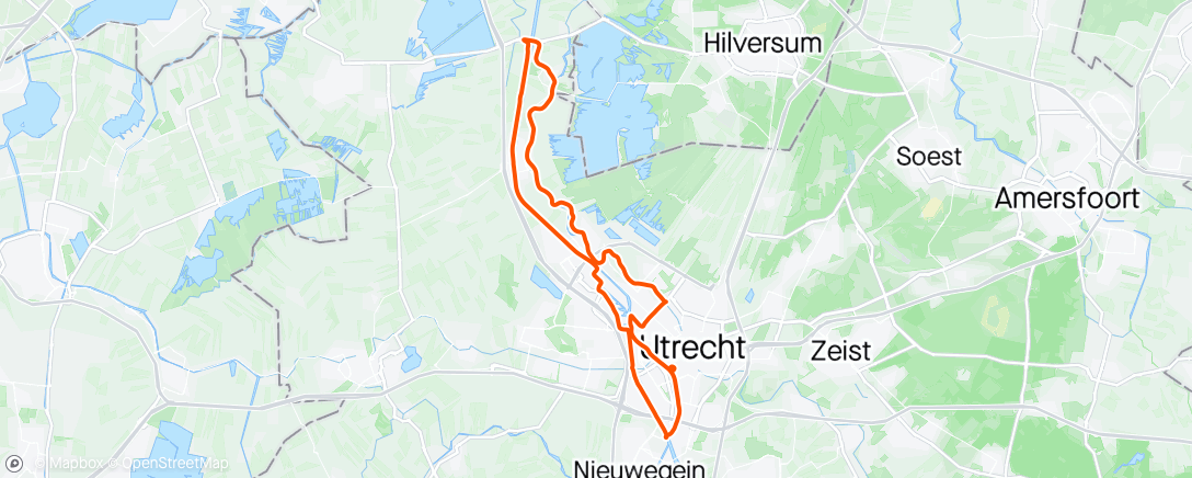 Map of the activity, Loosdrecht met Tom zonder Loosdrecht