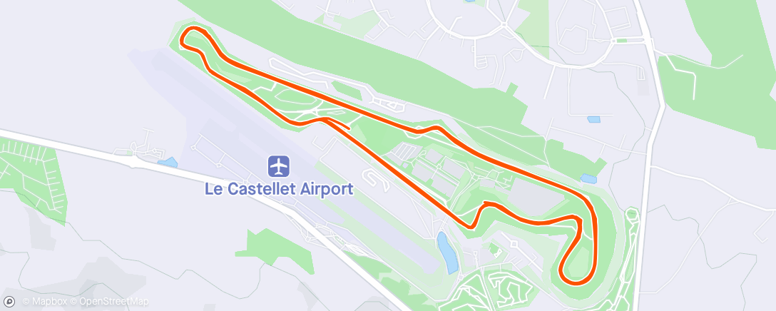 Map of the activity, Sunset Ride au Castellet, avec Auré