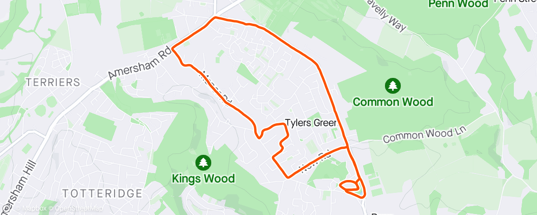 Map of the activity, First longer run for a long time