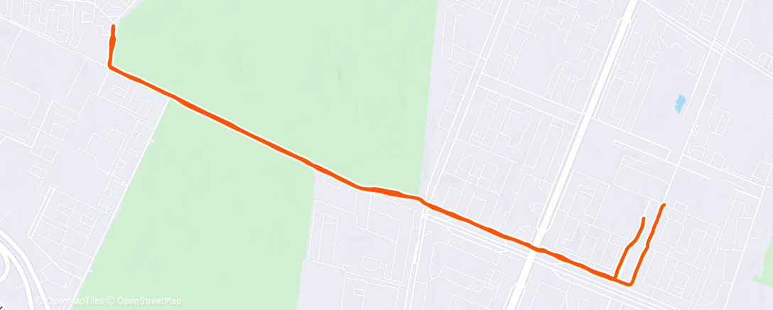 Map of the activity, Полуденный забег