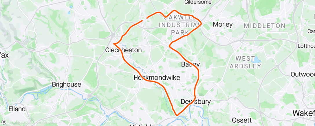 Map of the activity, A quick ride out to try and beat the saddle sore.