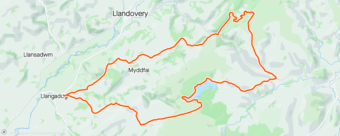Map of the activity, Usk & Halfway