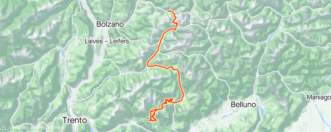 Map of the activity, Stage 17, Giro d’Italia 🇮🇹