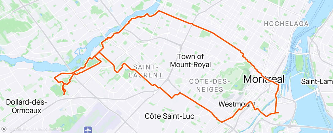 Map of the activity, “Ceci n’est pas un club” ride